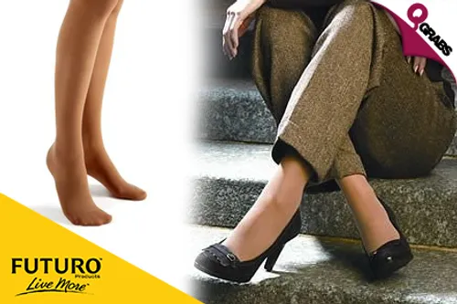 From QR60 Stay Healthy with 3M Futuro Compression Socks & Pantyhose  For MEN & WOMEN - Choose from Mild, Moderate & Firm! (QR178 Value)